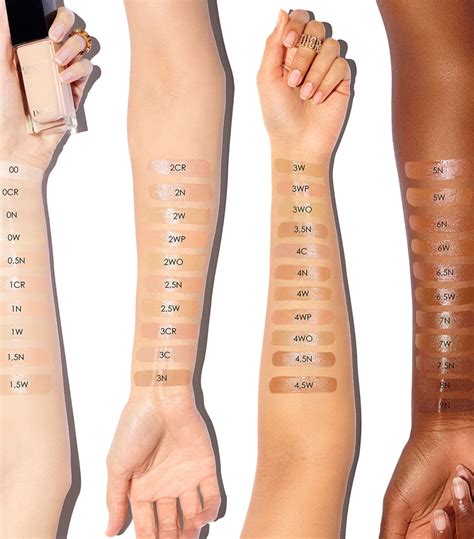 dior highlighter forever glow|Dior forever foundation color chart.